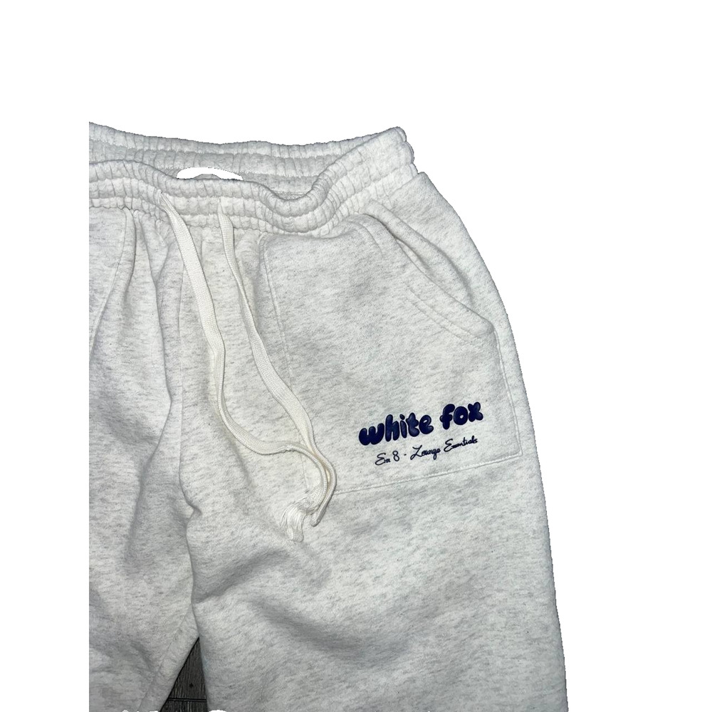White Fox Boutique Light Gray Logo Sweat Joggers - Picture 3 of 8